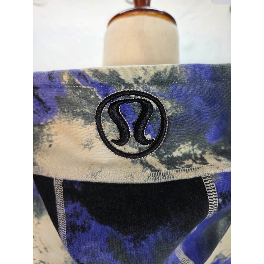 Lululemon Scuba Hoodie Women 12 Milkyway Purple Blue Good Full Zip Thumbholes - Picture 4 of 7